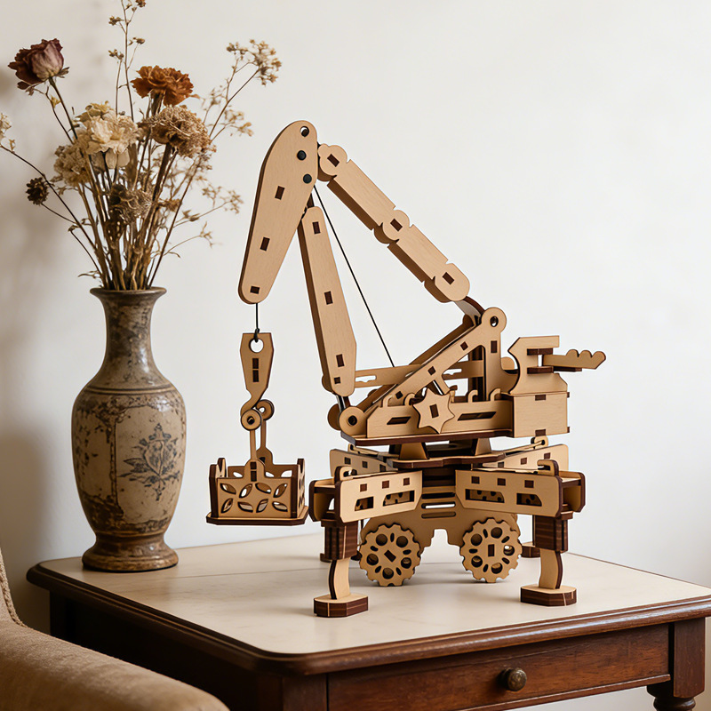 3D Wooden Mobile Crane Puzzle  - đánh giá và giá Kids Education Mobile