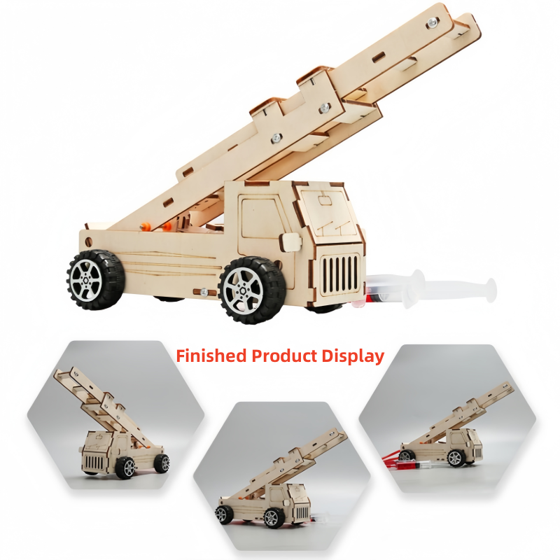 DIY Wood Ladder Fire Truck Mod - đánh giá và giá Kids Education Tools
