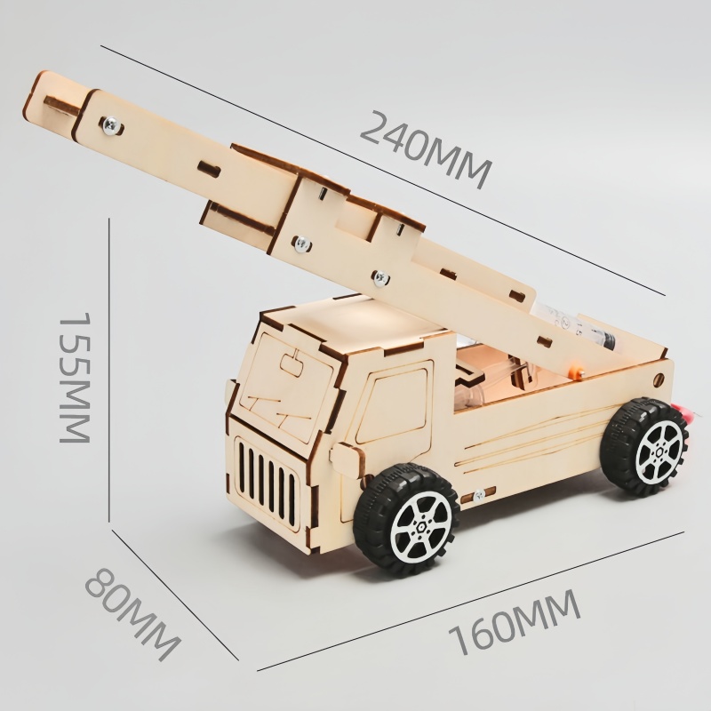DIY Wood Ladder Fire Truck Mod - đánh giá và giá Kids Education Tools