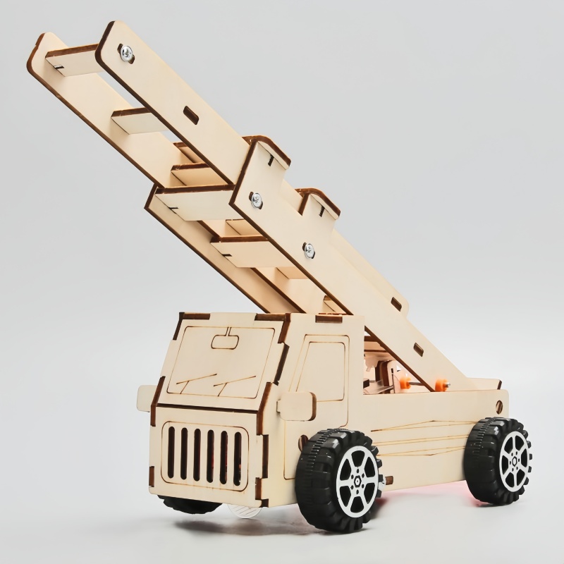 DIY Wood Ladder Fire Truck Mod - đánh giá và giá Kids Education Tools